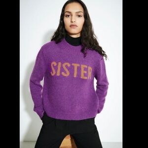 Chinti & Parker Sister Alpaca wool sweater purple large